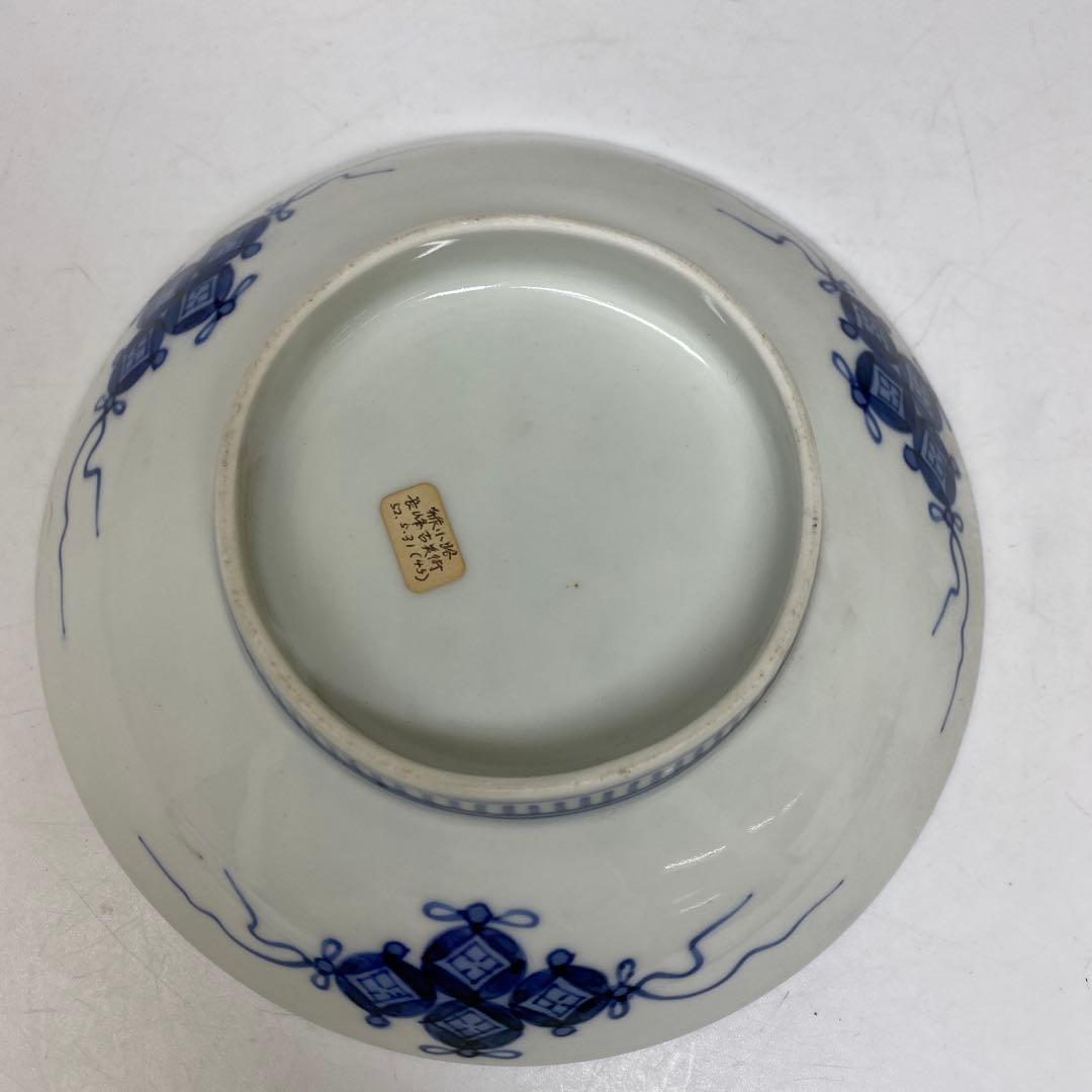 江戸後期 鍋島焼 櫛目高台 中皿 直径15.8㎝タトチ 東さ7-0330