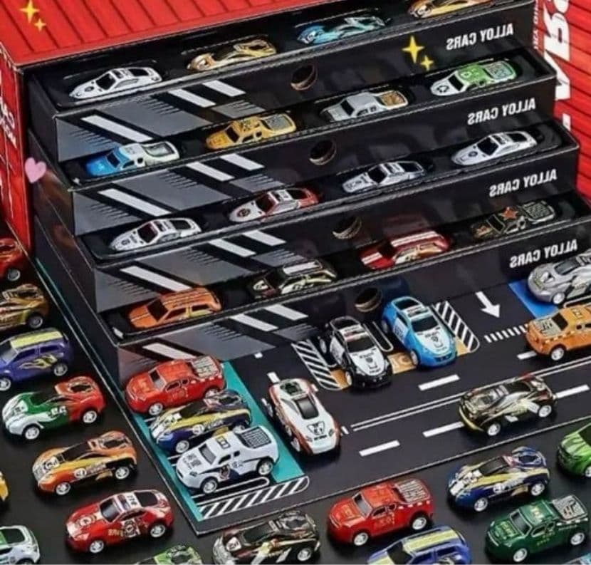 新品未開封 48台ミニカーセット 収納ケース付き - メルカリ