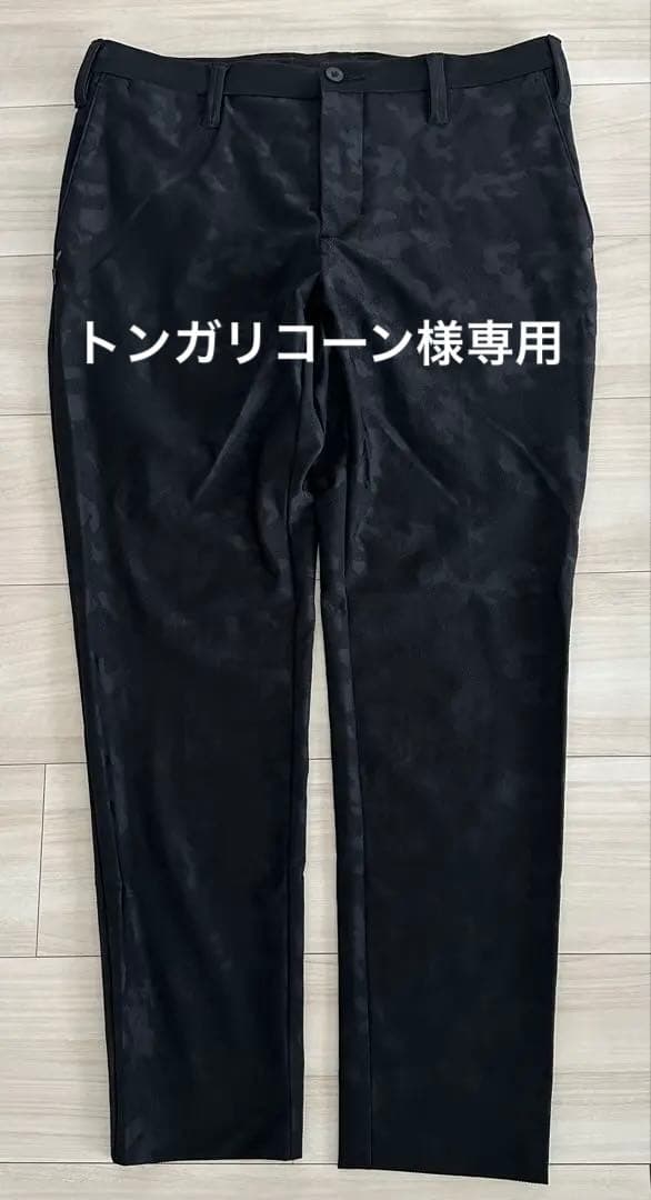 ブリーフィング ゴルフ カモフラ/迷彩柄ベーシックモデルパンツ　ブラック