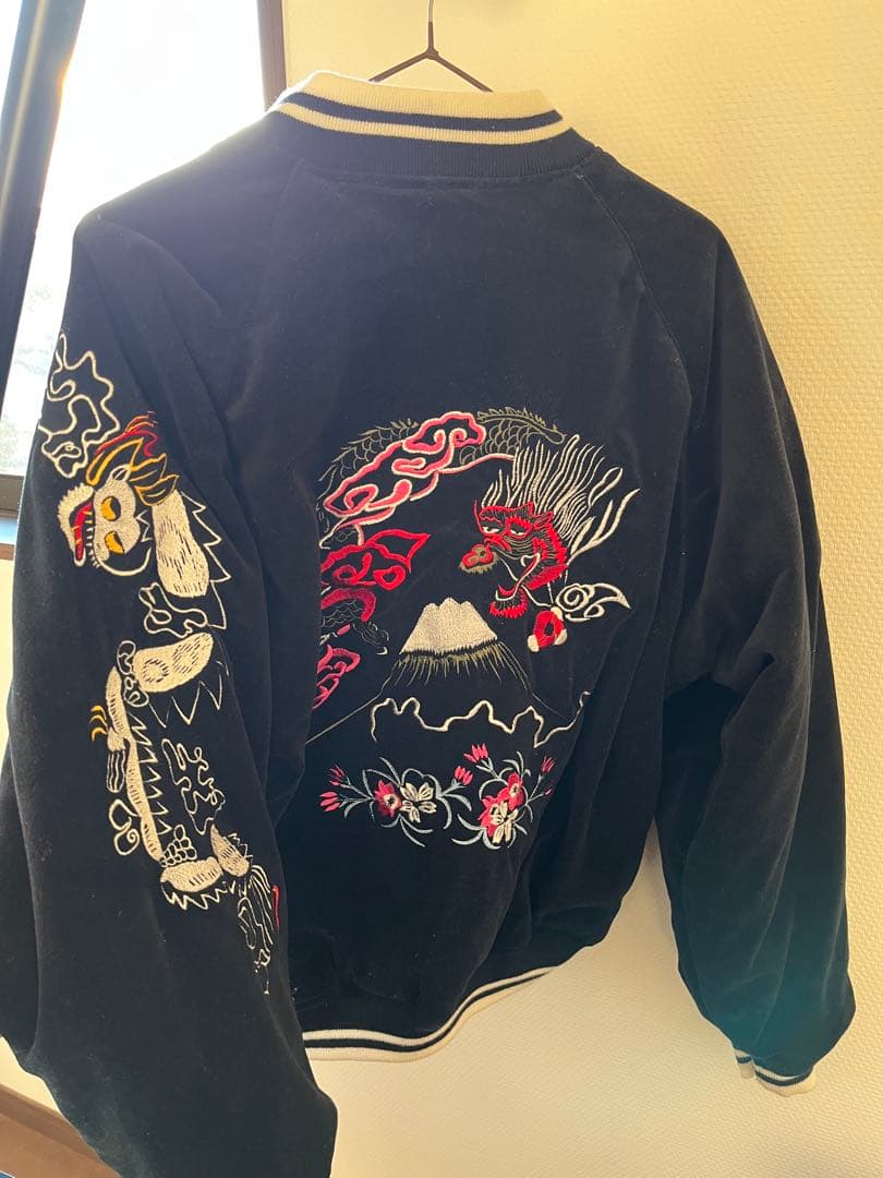 リバーシブル　スカジャン　90s ベロア