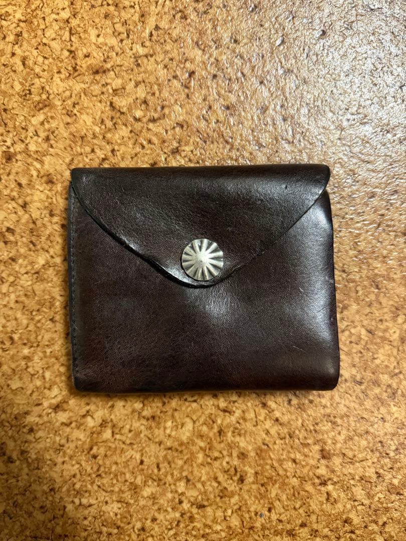 RRL 二つ折りレザーウォレット コンチョウォレット
