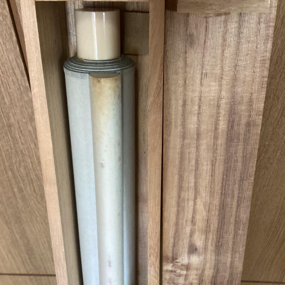 速水御舟作 昭和8年作 桔梗図木版画掛軸 便利堂参考 掛軸