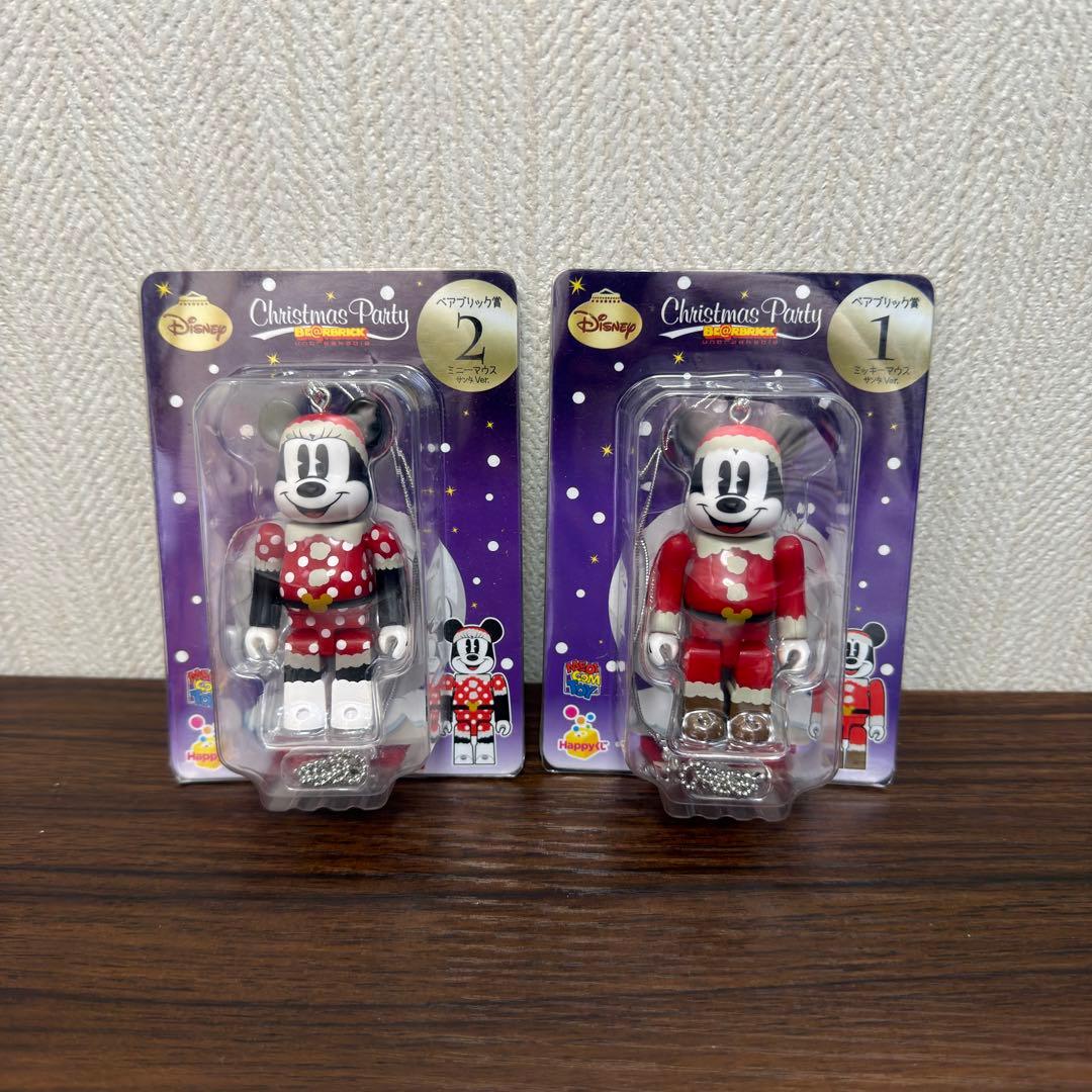 新品未開封 ミッキー・ミニー クリスマスパーティー ベアブリック