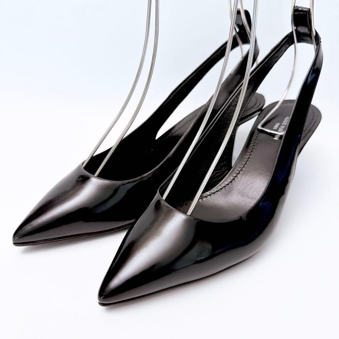 ルイヴィトン パンプス 22〜22.5cm ブラック パテントレザー ハイヒール