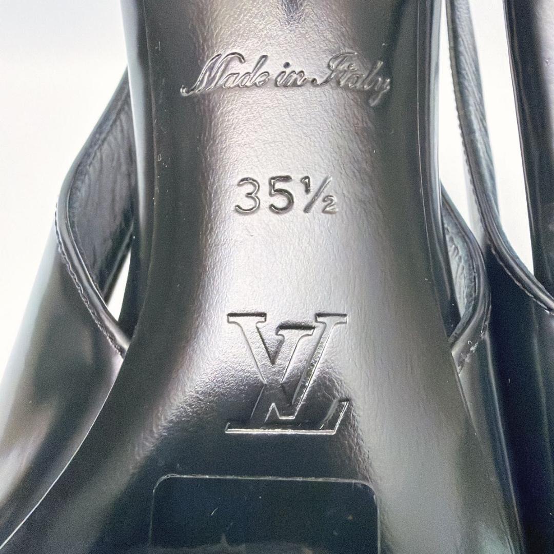 ルイヴィトン パンプス 22〜22.5cm ブラック パテントレザー ハイヒール