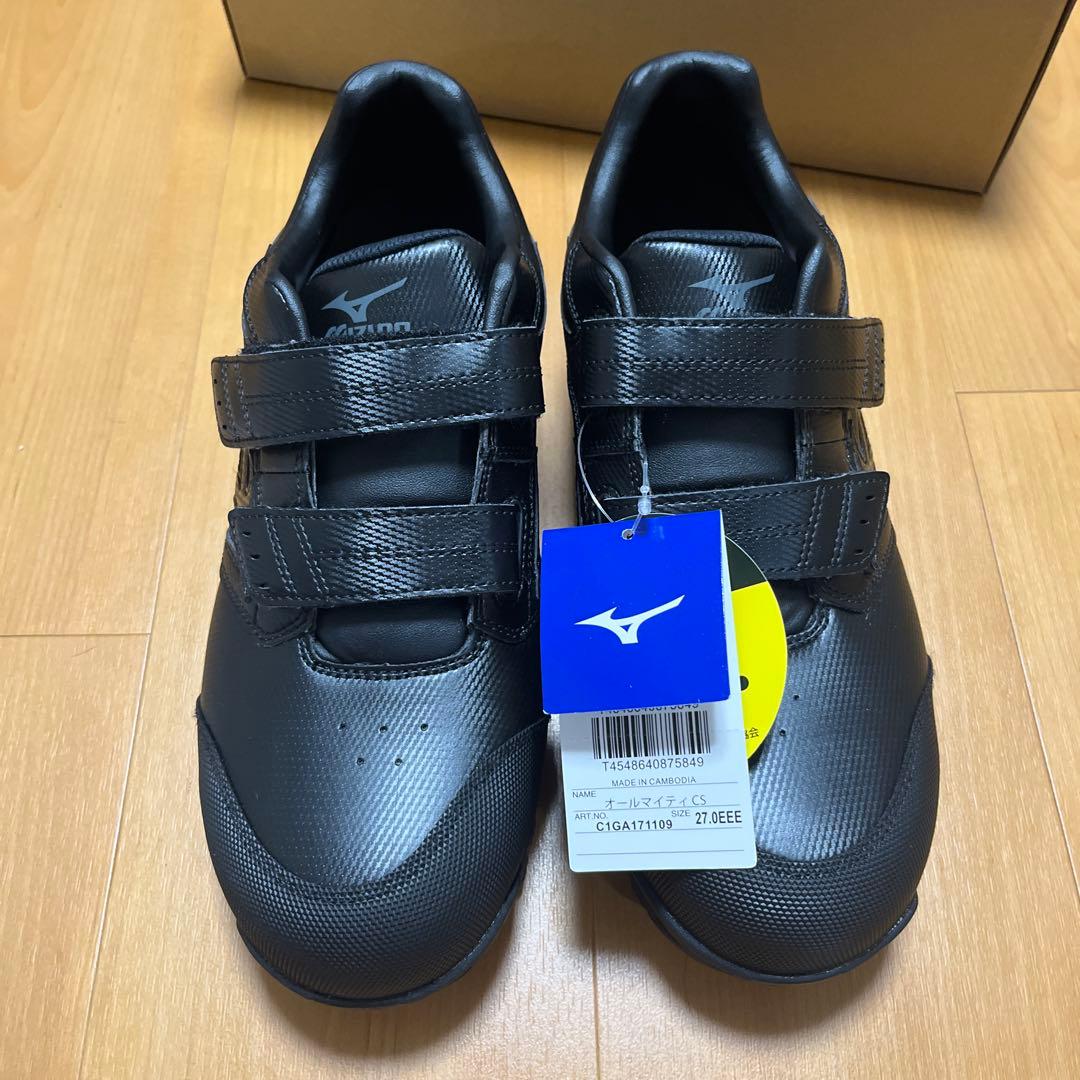 安全靴　Mizuno ミズノ　オールマイティCS　ブラック　新品未使用品 27