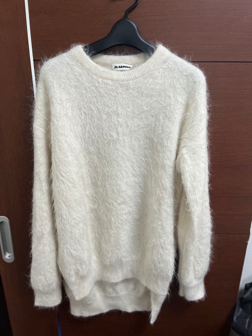 JIL SANDER ホワイトニットセーター　アルパカ ニットプルオーバー