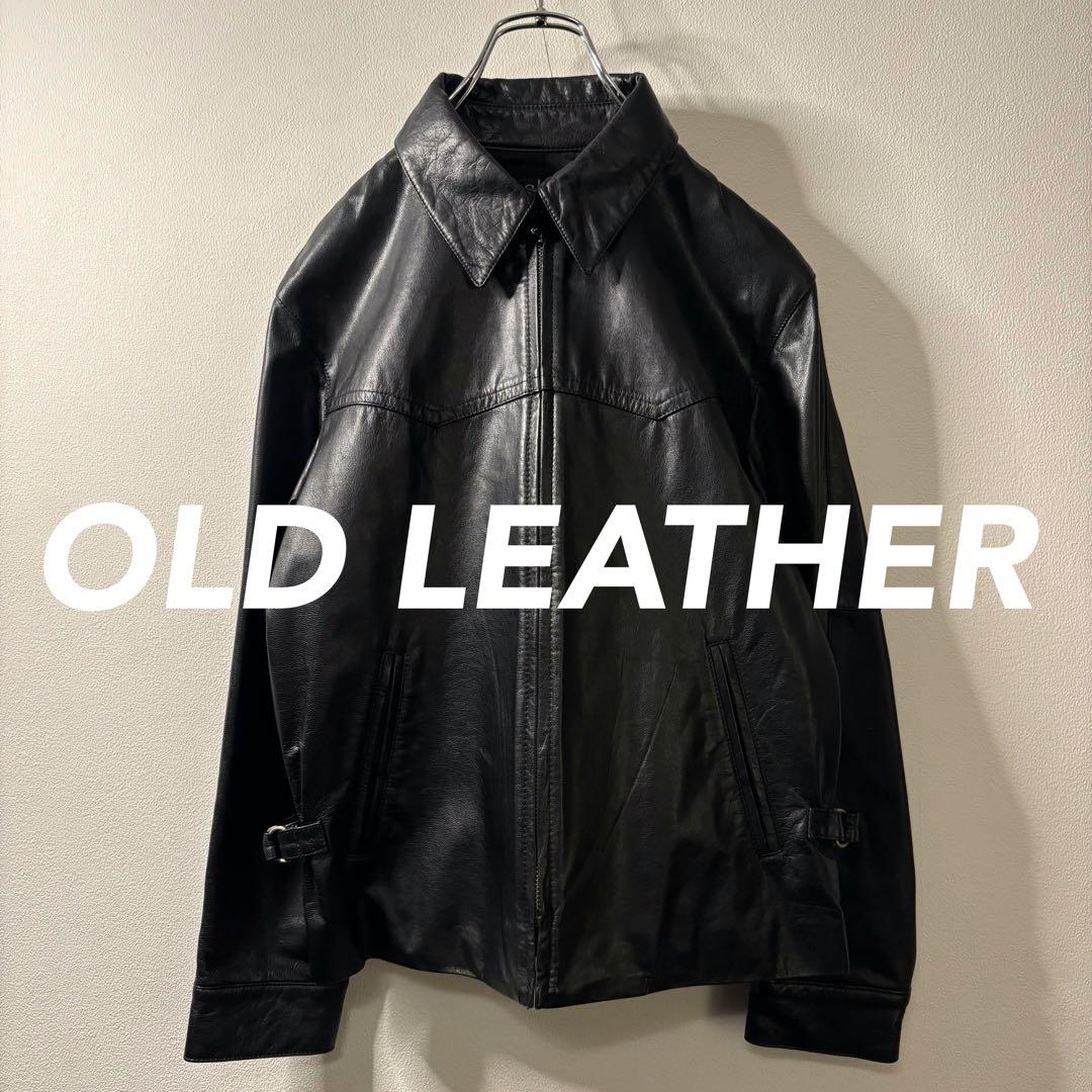 80's 90's vintage レザー 本革 ジャケット ブルゾン y2k