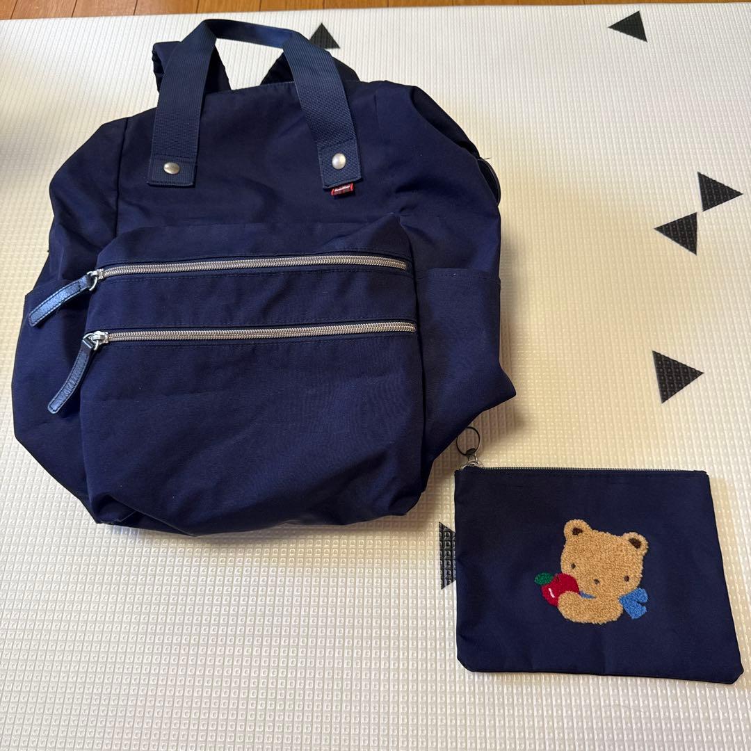 familiar ネイビー リュックサック