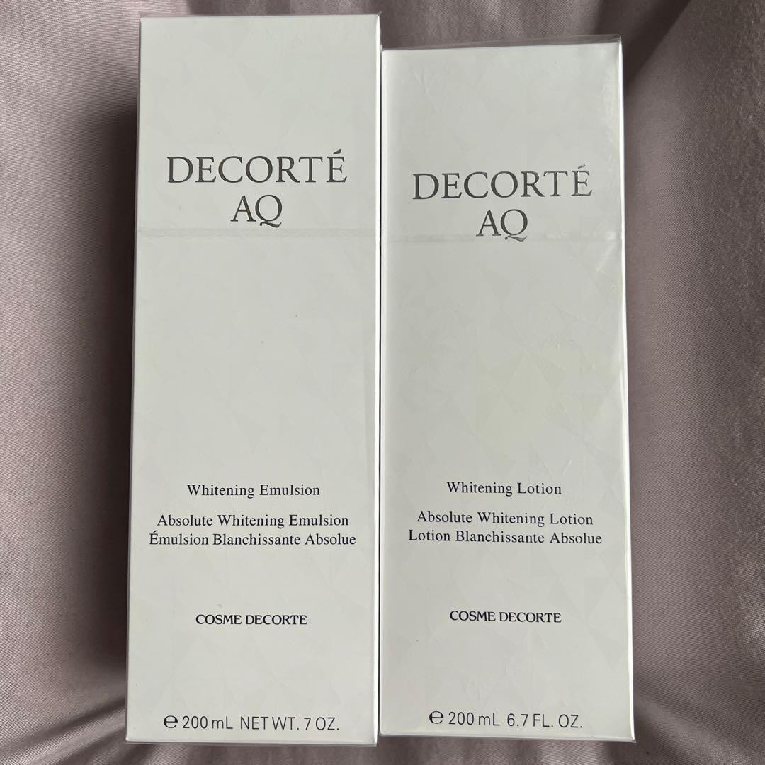 新品未使用 AQ コスメデコルテ ホワイトニング エマルジョン・ローションセット