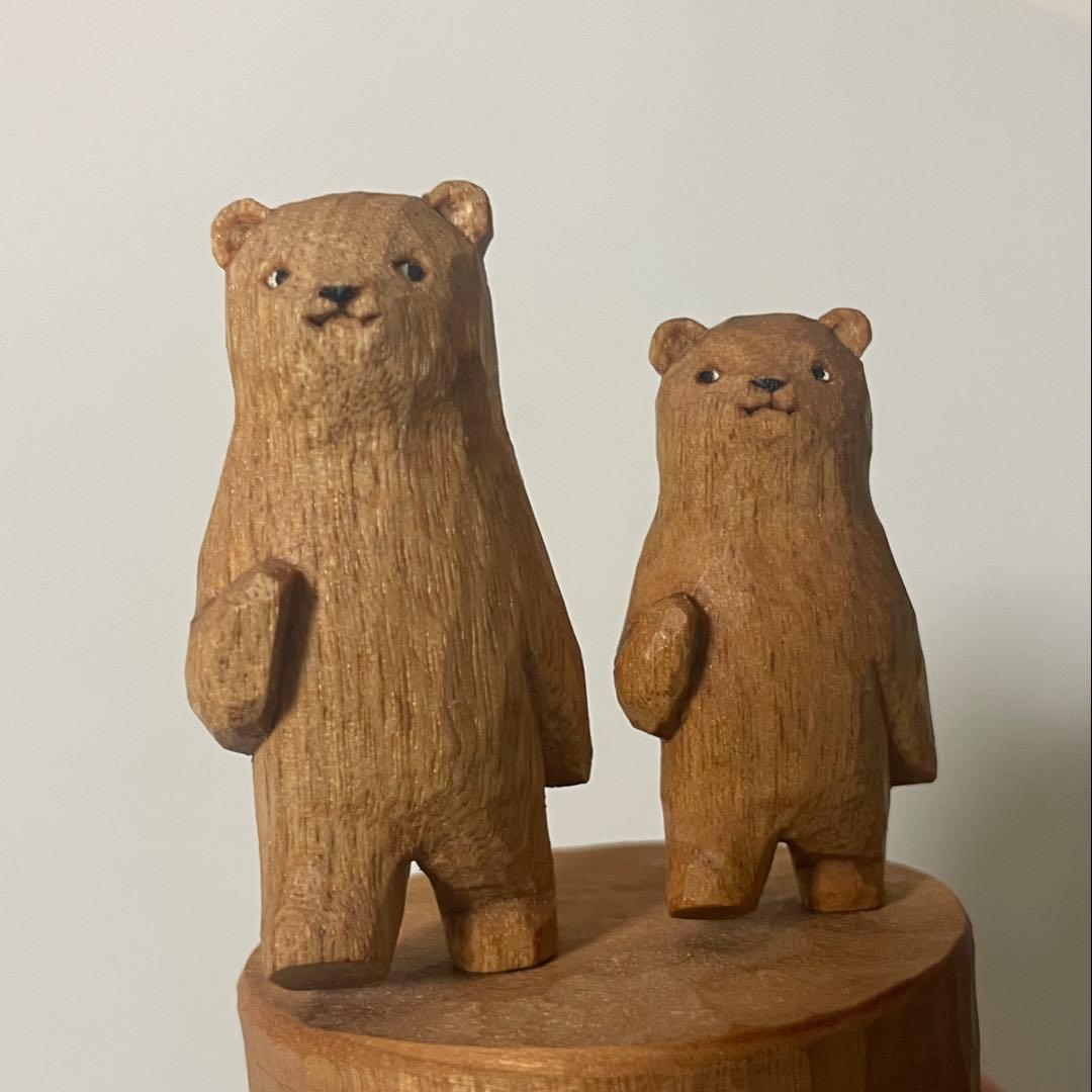 江籠正樹　クマ　木彫りの熊　kiyata きたかぜパンチ三谷龍二