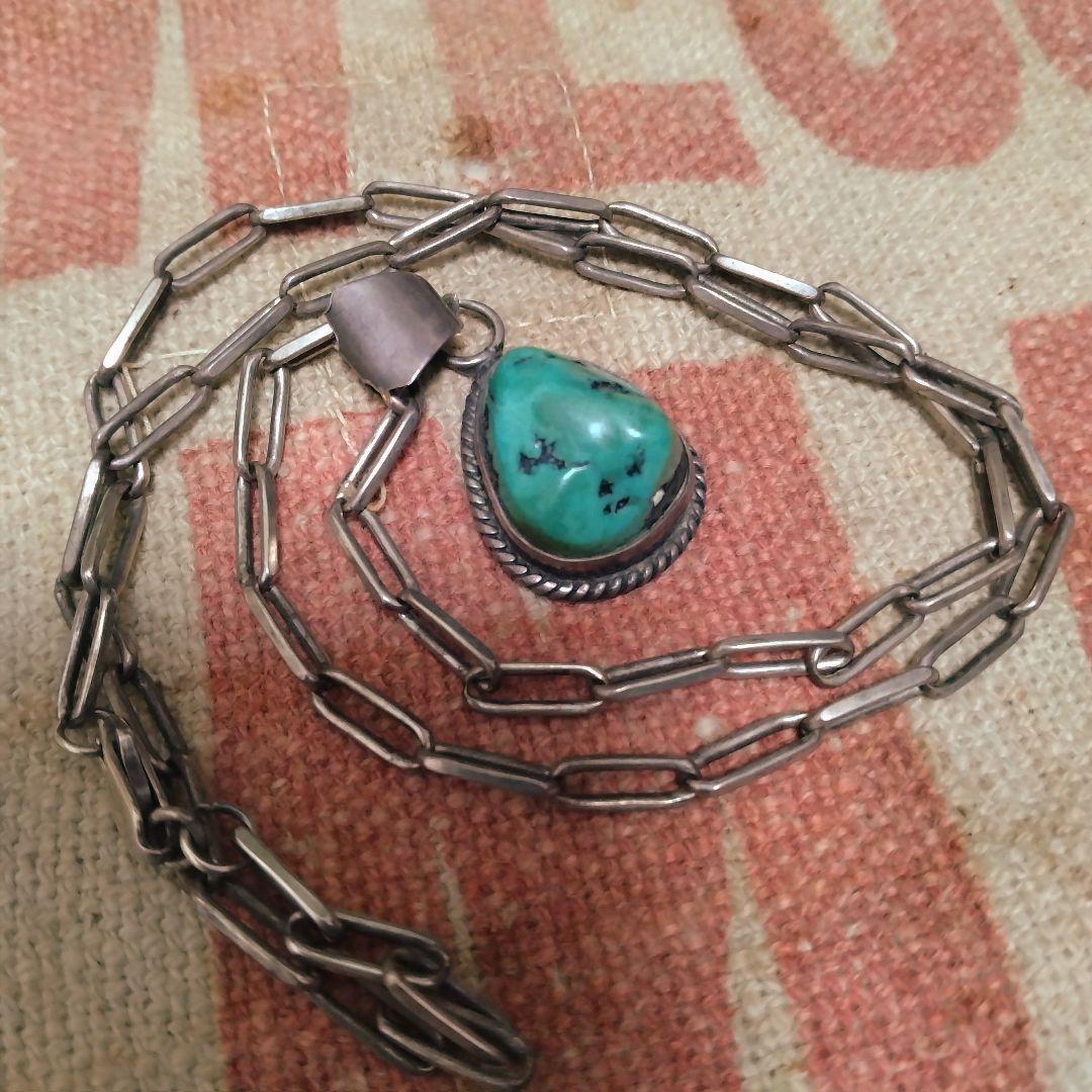 70s ヴィンテージ NAVAJO Ella Peter ターコイズ ネックレス