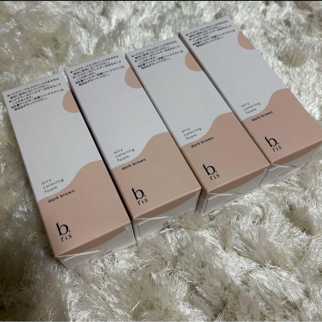 【新品未開封】ビーリス エアリーカラーリングフォーム 4本 Amazon | 【 染めるほどうるツヤ 】b.ris ビーリス 白髪染め [ 医薬部
