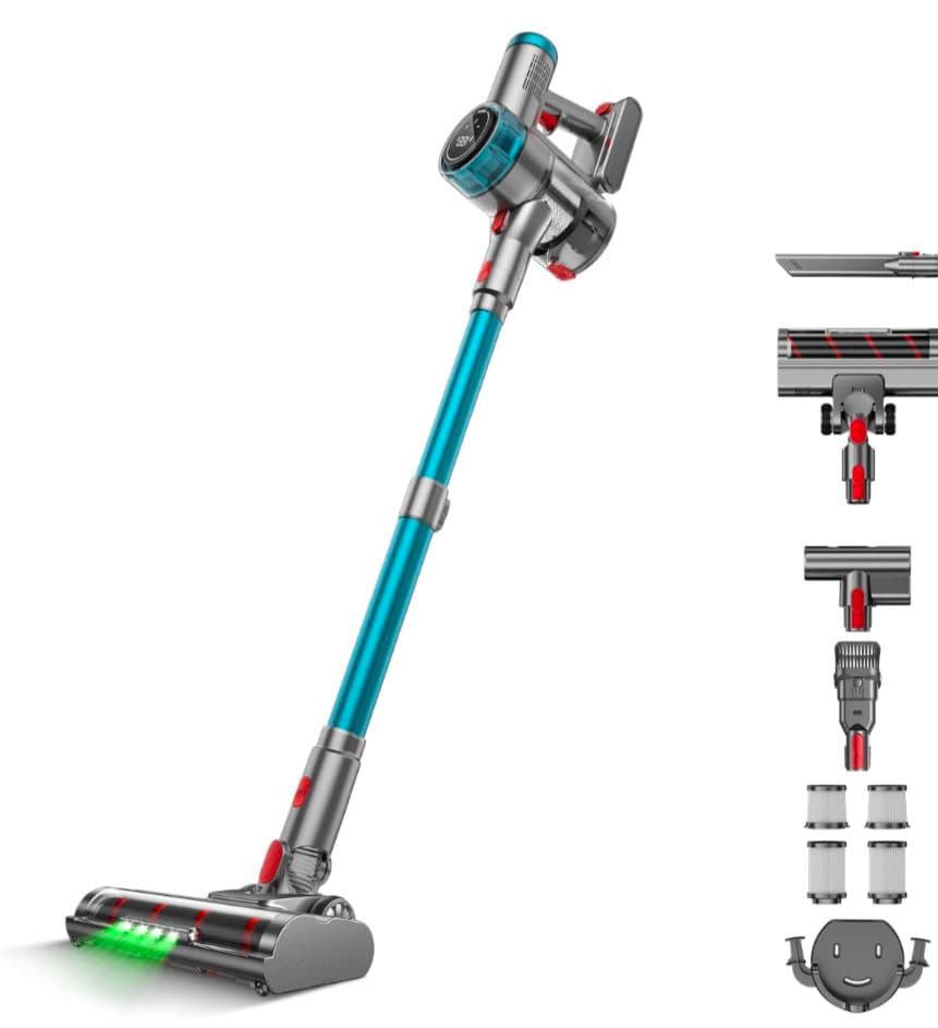 89 コードレス掃除機 軽量 サイクロン 絡まないヘッド 伸縮パイプ