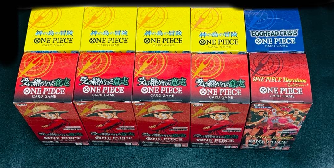 ワンピースカード box 未開封 テープ付き - メルカリ