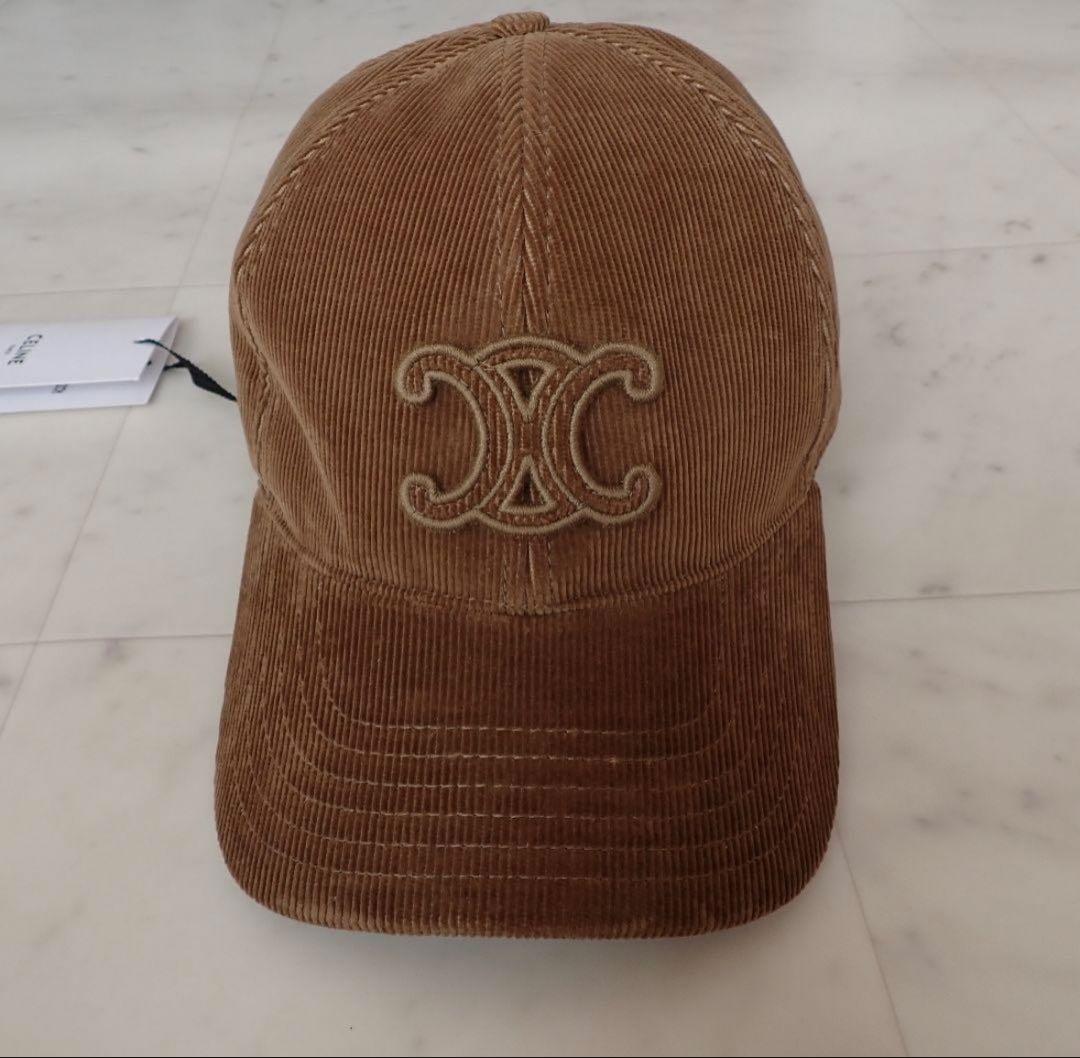 セリーヌ トリオンフコーデュロイ ベースボールキャップ