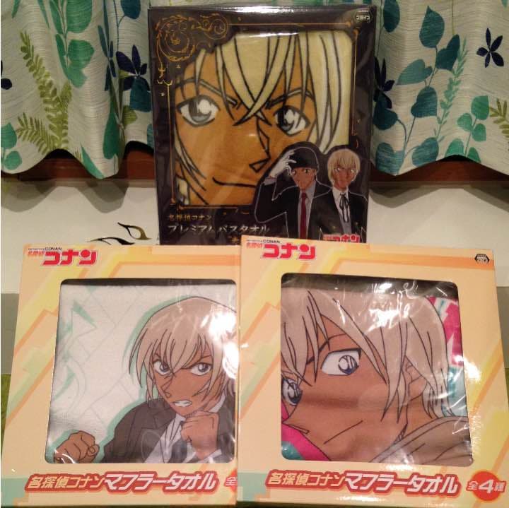 【新品☆】名探偵コナン 安室透 プレミアムバスタオル & マフラータオル 3点