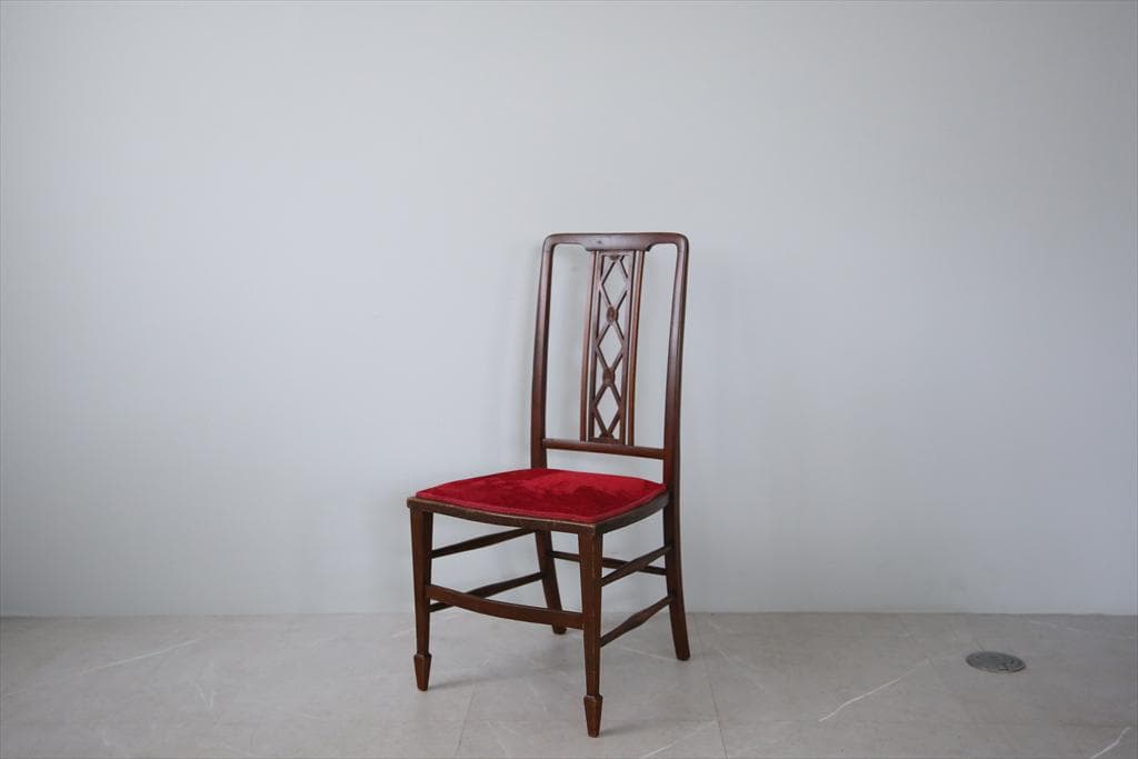 英国アンティーク木製ベッドルームチェア/椅子ダイニングイス/飾り棚88-68-2