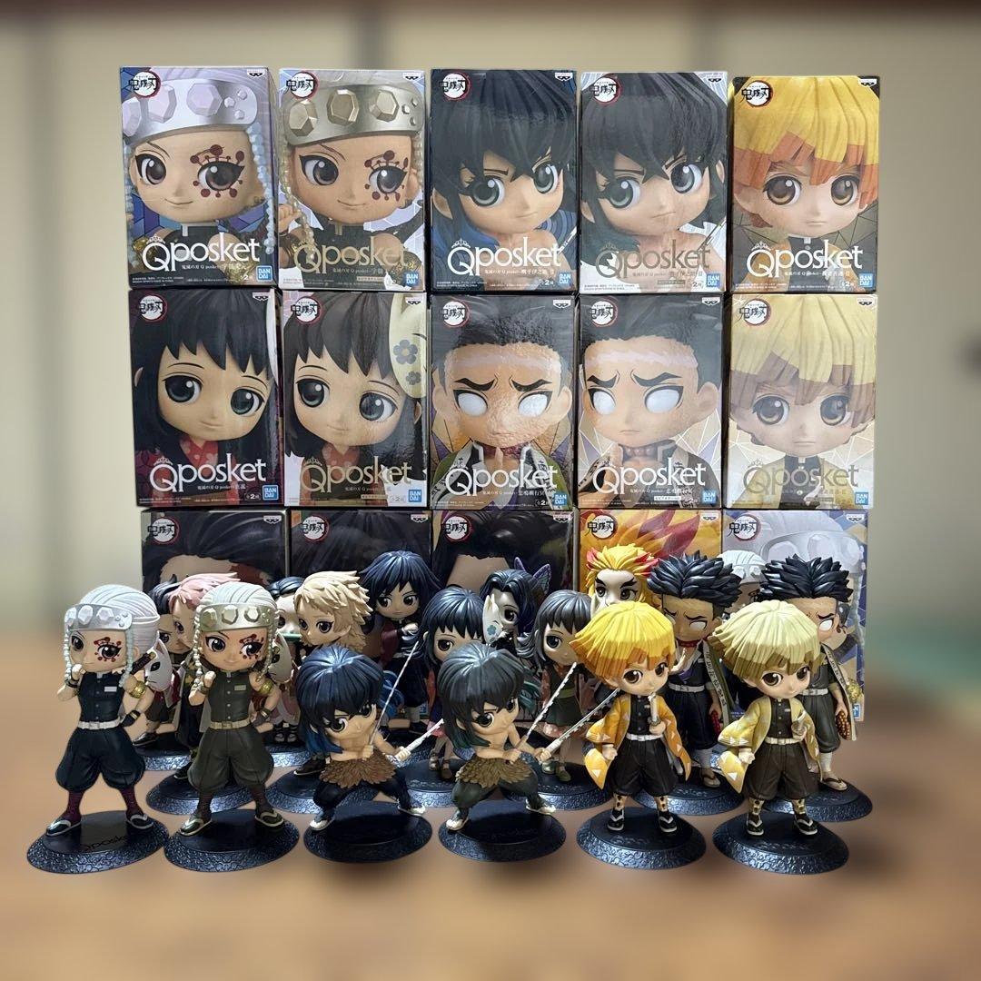 ★Qposket★大人気★ 鬼滅の刃 フィギュア 18体セット