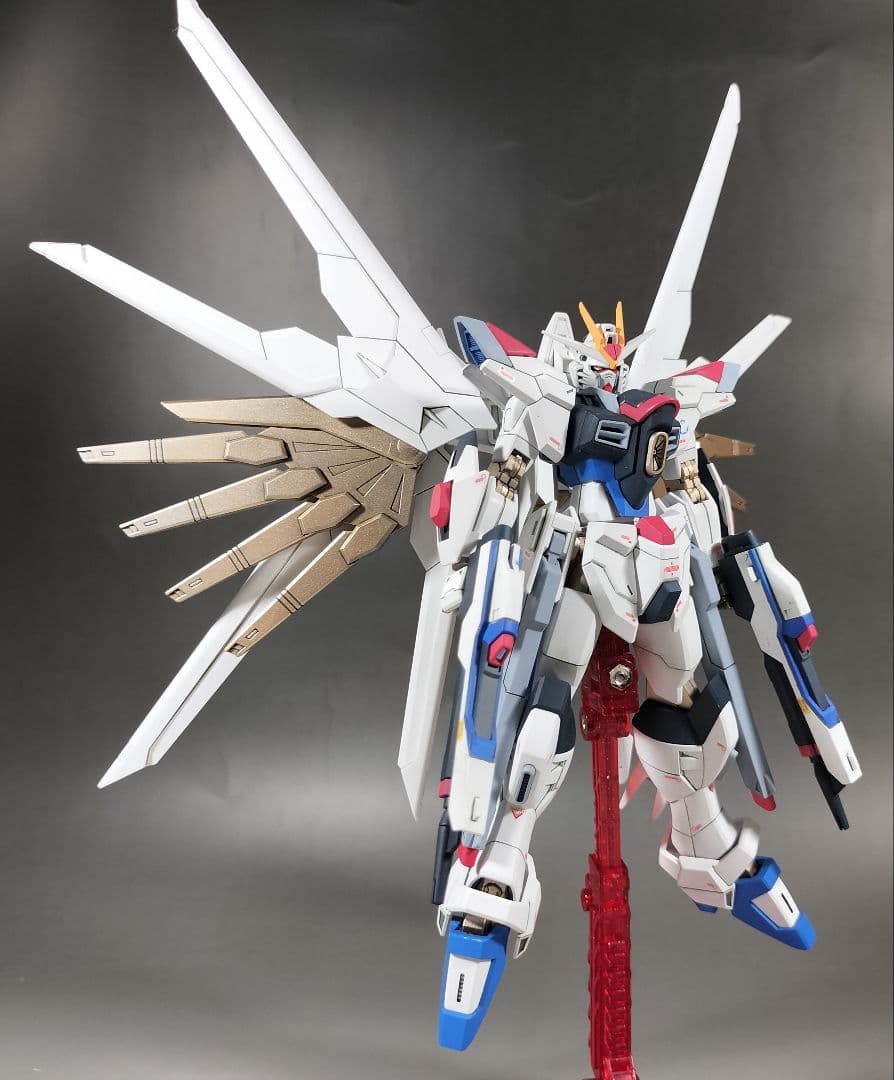 HG 1/144 マイティーストライクフリーダムガンダム 改修 全塗装 完成品 HG 1/144 マイティーストライクフリーダムガンダム 劇場版 機動戦士