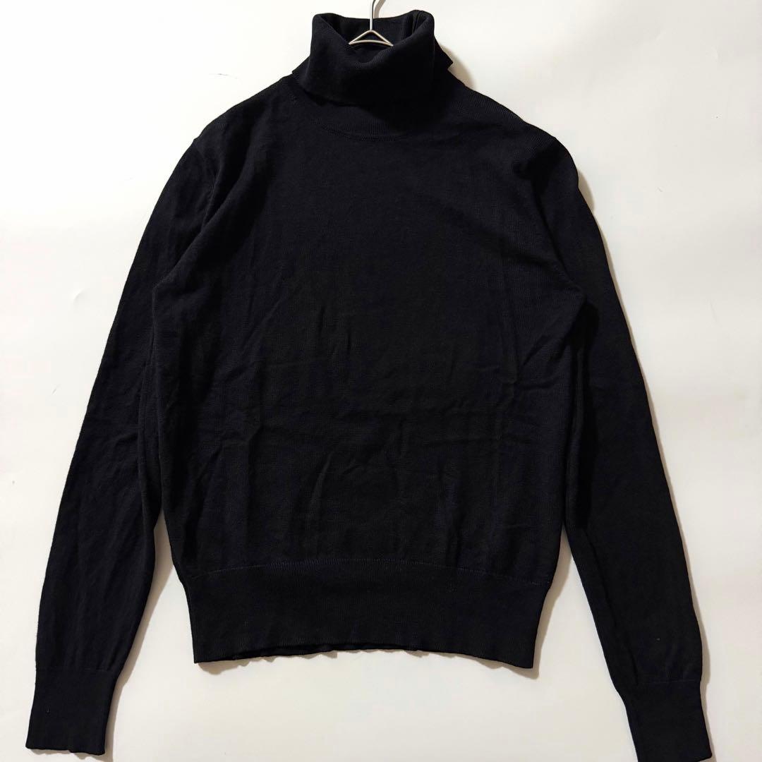 イタリア製✨️CELINE カシミヤシルクタートルネックニット ブラック 36