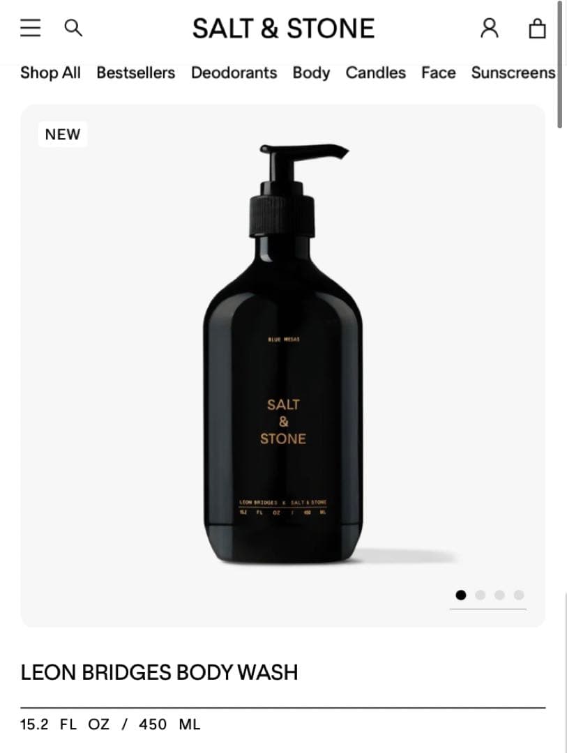 【新品】salt&stone ボディウォッシュerewhon