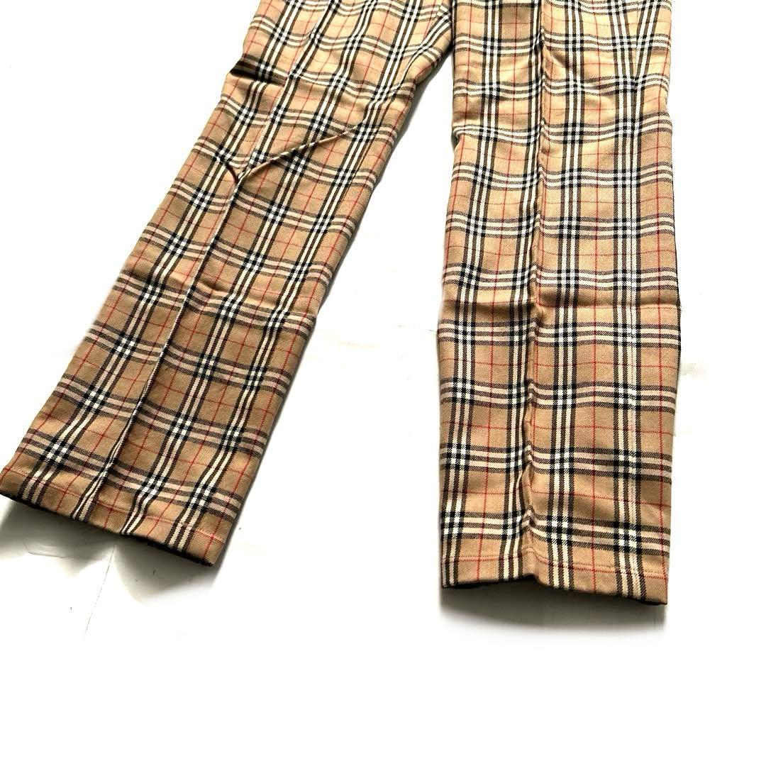 Burberry blue labelウールノバチェックパンツ40ベージュ - メルカリ