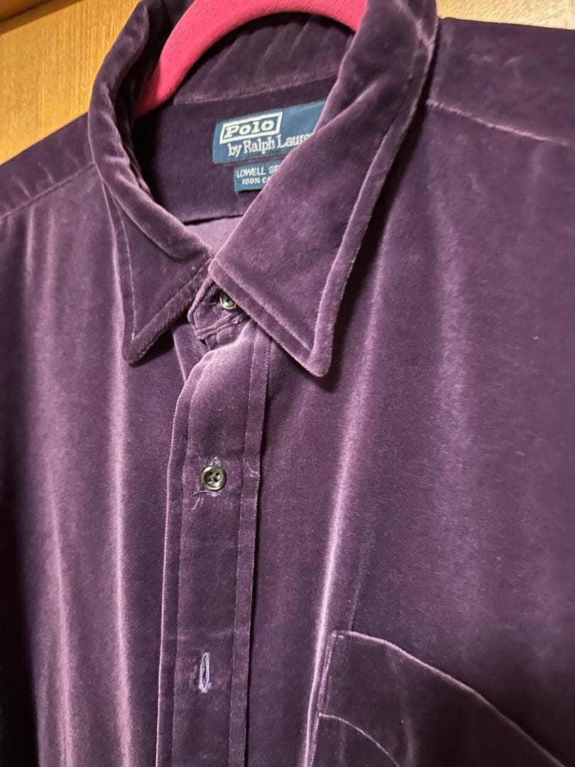 Polo by Ralph Lauren ベロアシャツ XL パープル - メルカリ