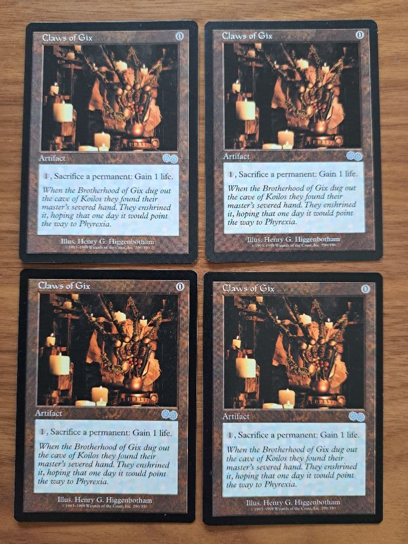 Claws of Gix 4枚 ギックスのかぎ爪 - メルカリ