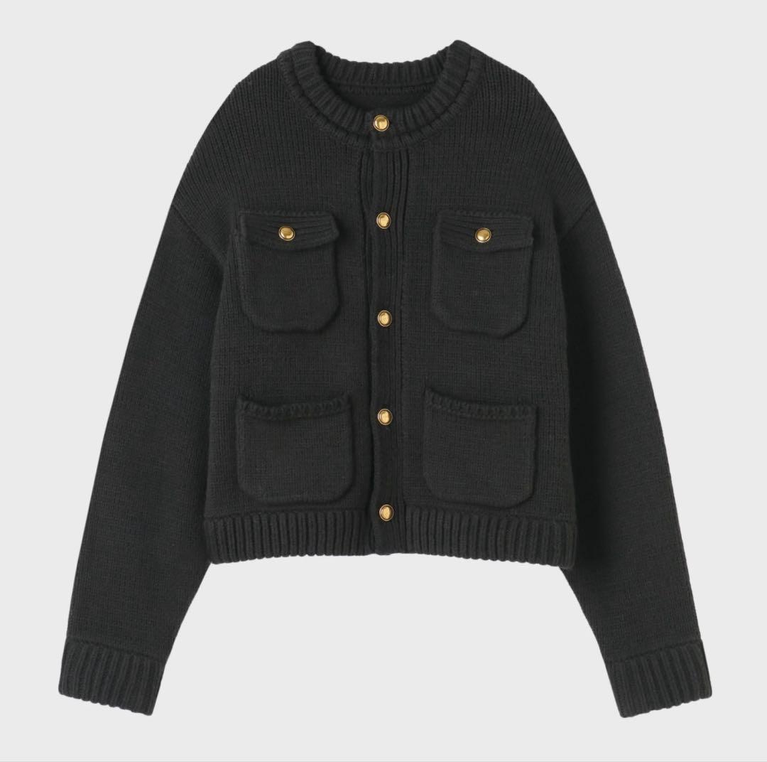 トップス Residenz Knit Cardigan the toe black S