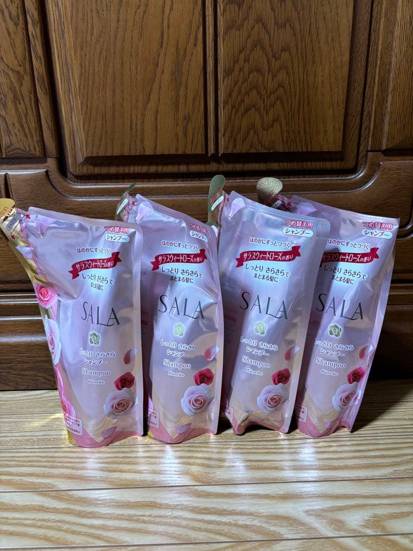 SALA サラ　シャンプー　詰め替え用4個セット
