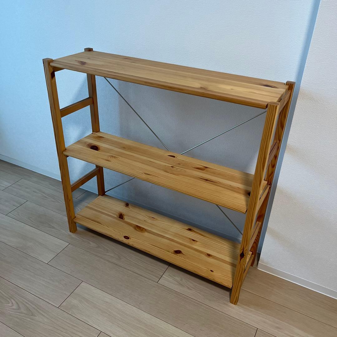 パイン材ユニットシェルフ奥行２５ｃｍタイプ・８６ｃｍ幅・小 パイン材ユニットシェルフ奥行25cmタイプ・86cm幅・大 | 無印良品