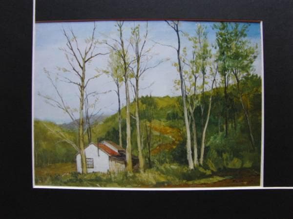 南大路 一、早春、レゾネより、希少、版上サイン、新品額装