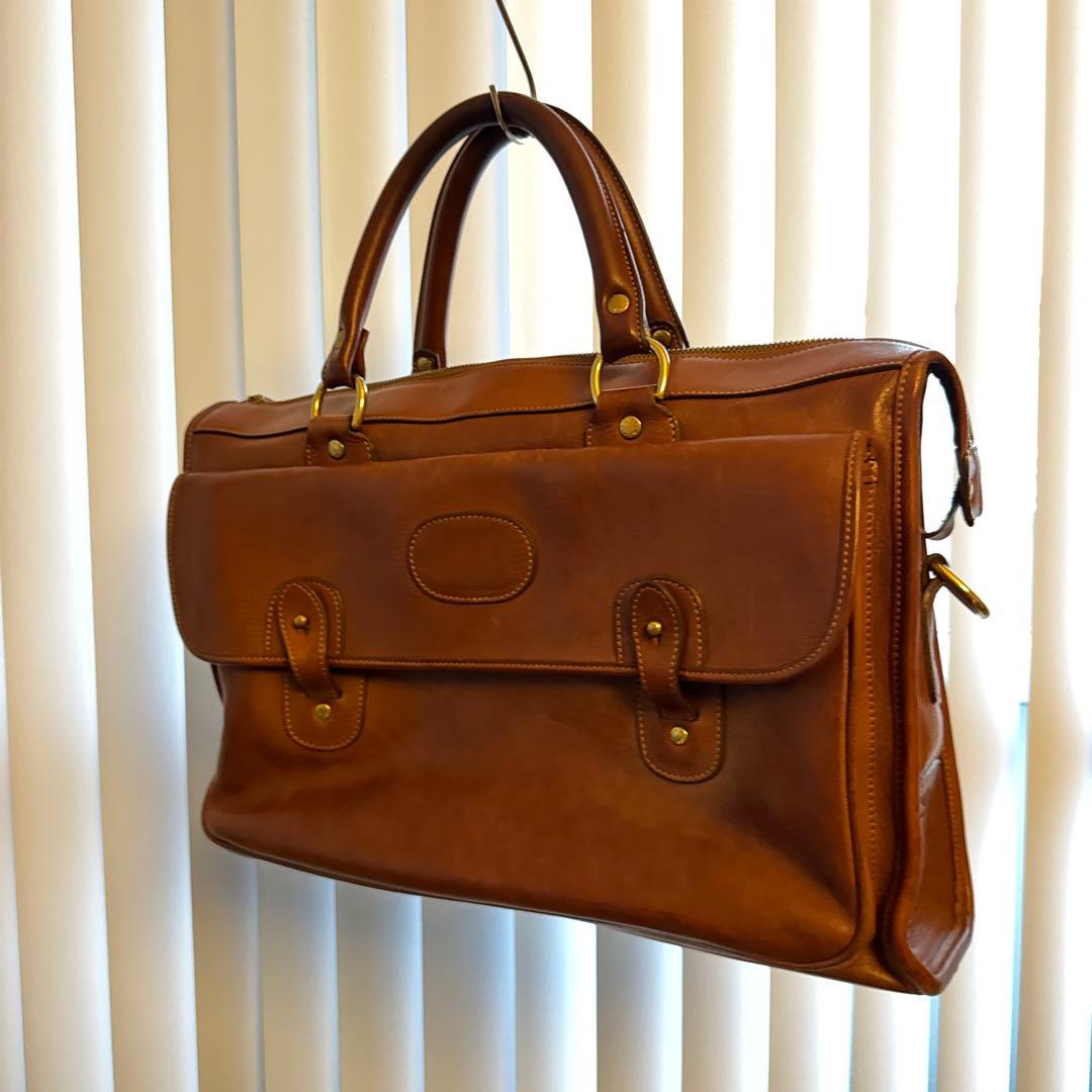 希少　80s GHURKA No.17 レザーバッグ　MH刻印　ヴィンテージ