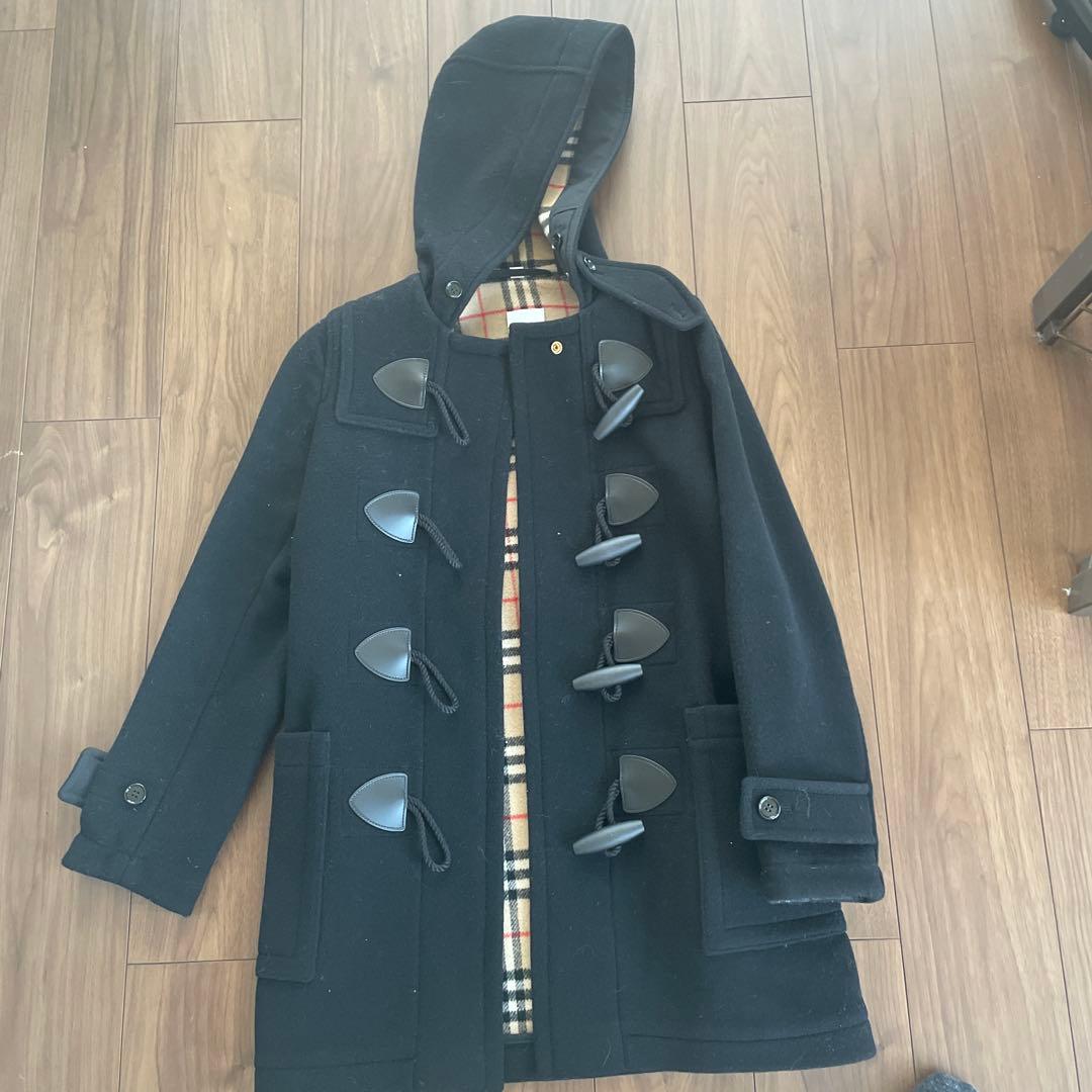 バーバリー　ダッフルコート ブラック UK8