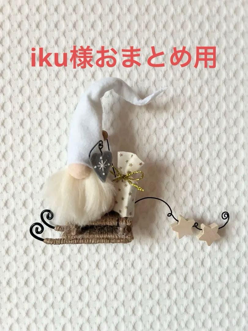 iku様おまとめ用 クリスマスリース　05 匿名配送　サンタクロース