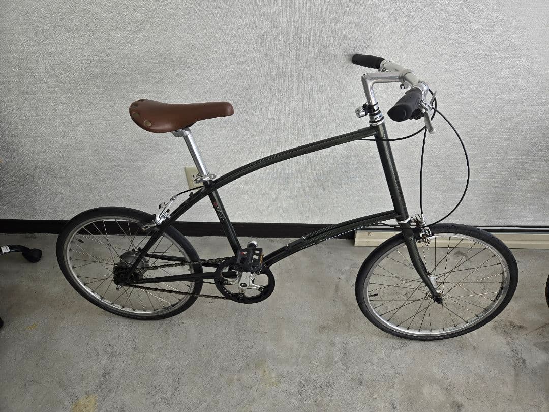 ミニベロ 自転車 カーキ　内装変速　※直接取引のみ WONKA】20インチ自転車 ウォンカミニベロ【カラー：マットカーキ