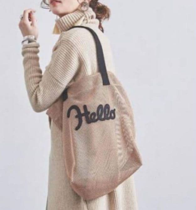 ラドロー メッシュトートバック LUDLOW(ラドロー)｜【ELLE SHOP限定】メッシュトートバッグ/ベージュ