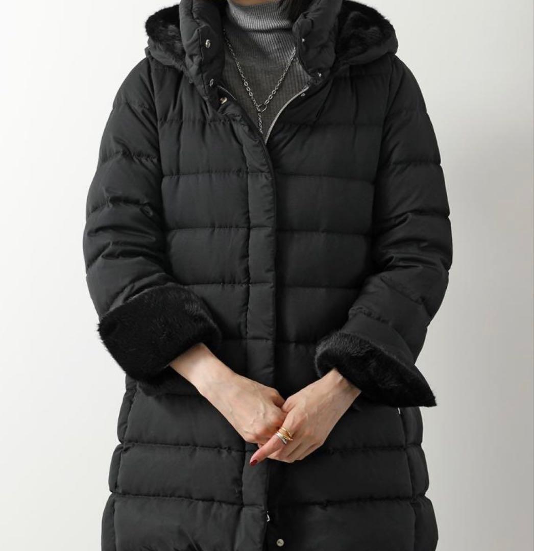 ヘルノ HERNO ダウンジャケットコート ブラック 黒 ⭐︎22時迄限定大特価❣️