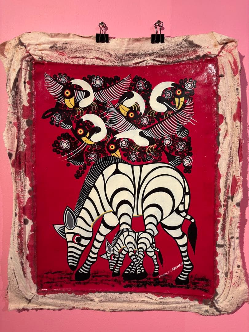 本物　ムワメディMWAMEDI 絵画作品