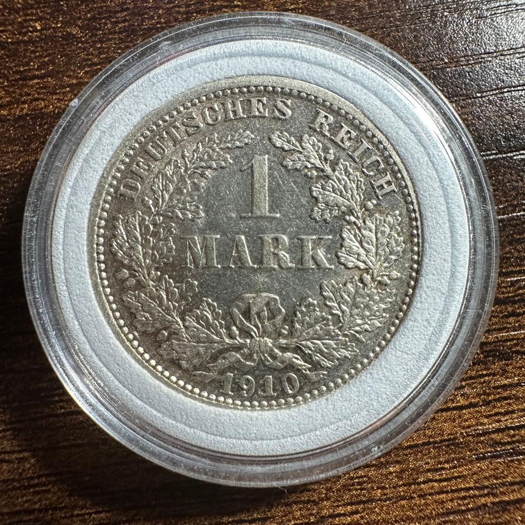 ドイツ 1マルク 銀貨 1910年 D - メルカリ