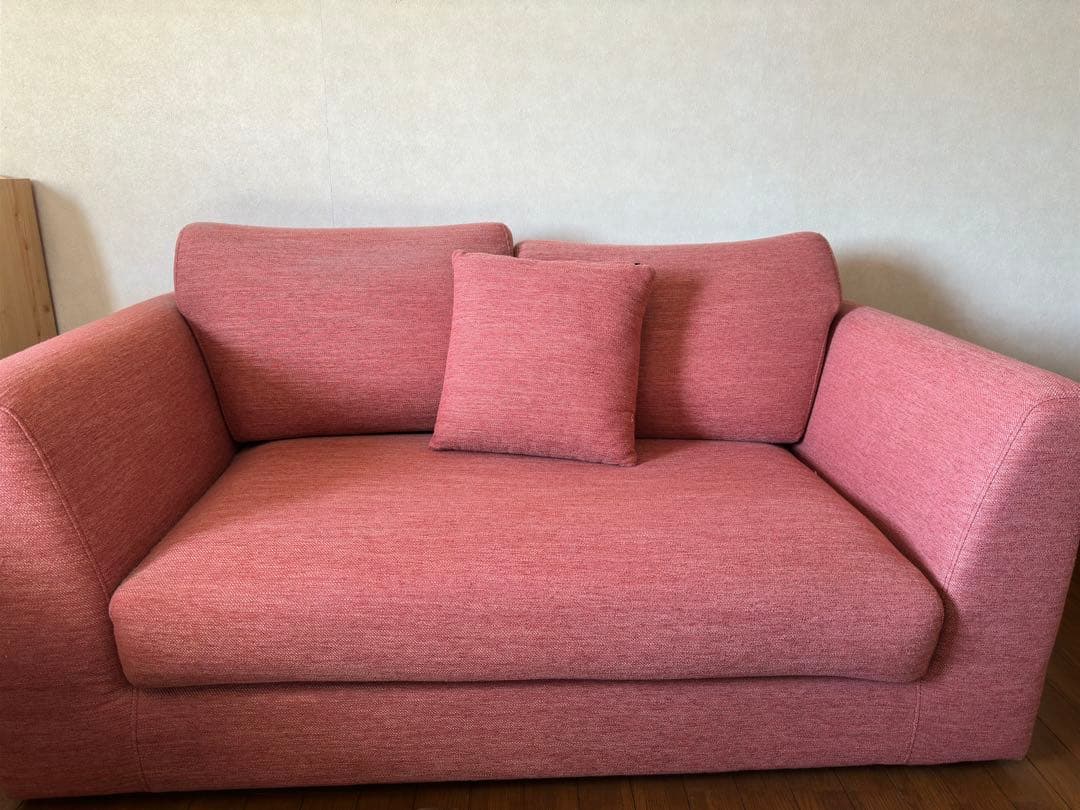 ニトリ　2人掛け　ソファ クッション付き