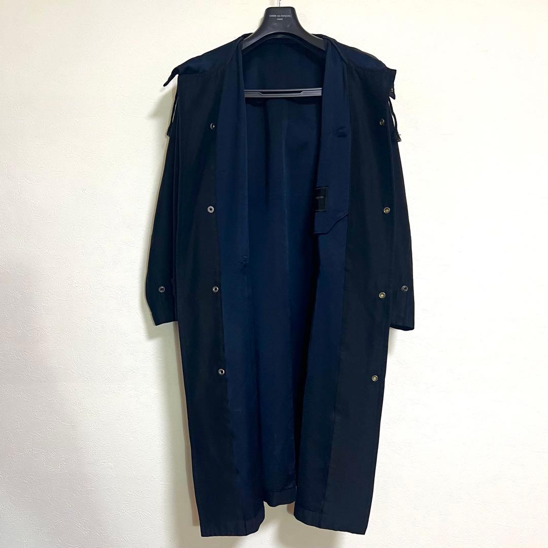 田中オム】コムデギャルソンオム フード付綿コート モッズコート風