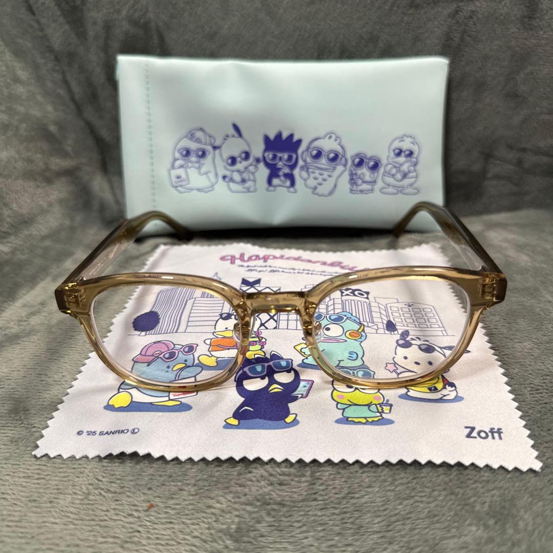 zoff はぴだんぶい　あひるのペックル　眼鏡　度あり　曇り止めレンズ