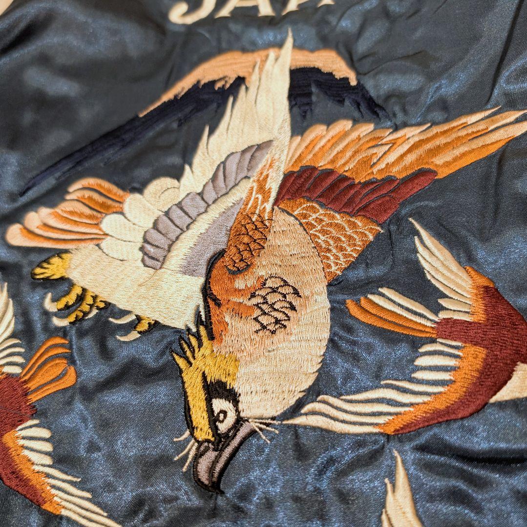 ☆超土日ゲリラ☆ドラゴンフライ リバーシブル 刺繍 スカジャン 鷹 龍