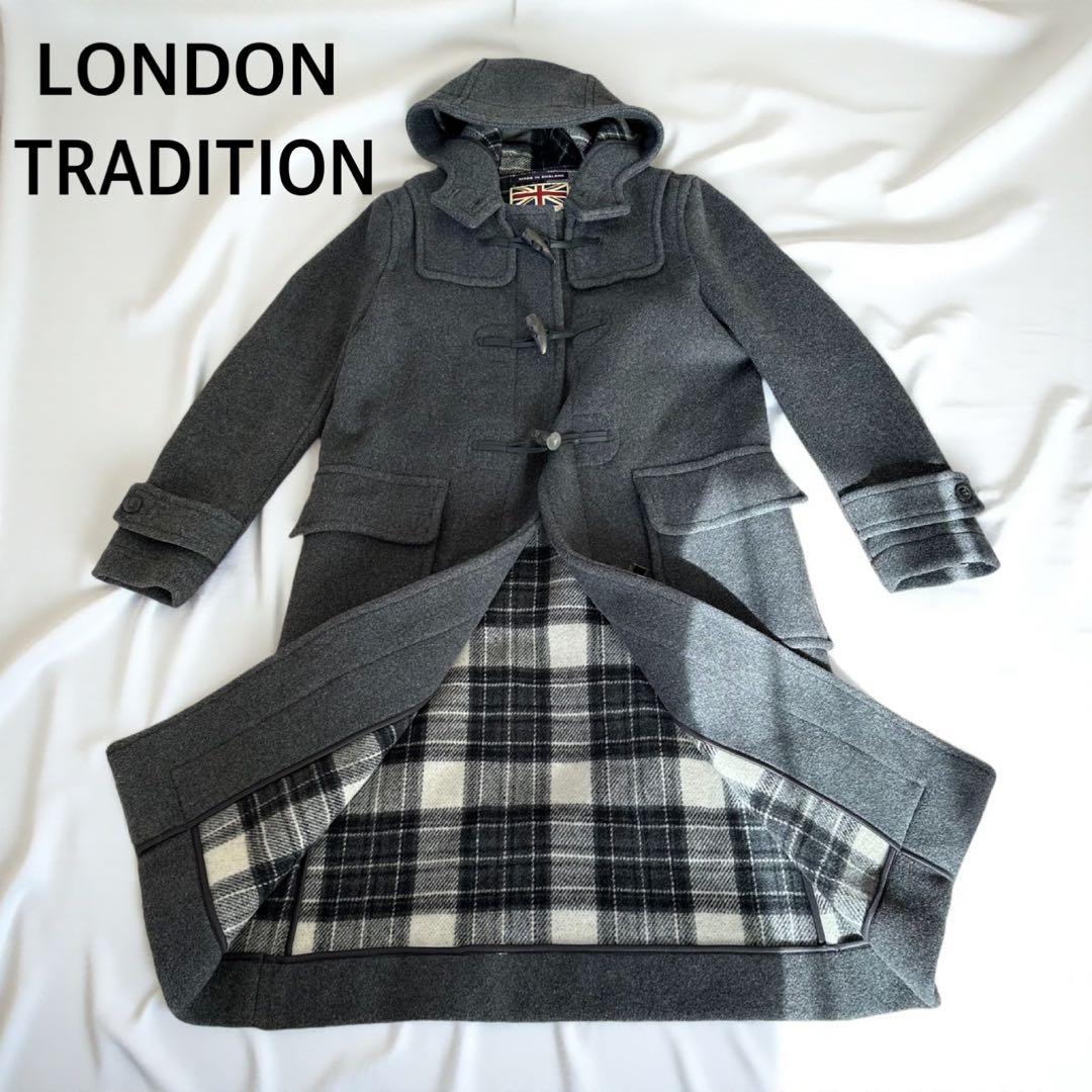 美品LONDON TRADITION ダッフルコート グレー　スローブイエナ36