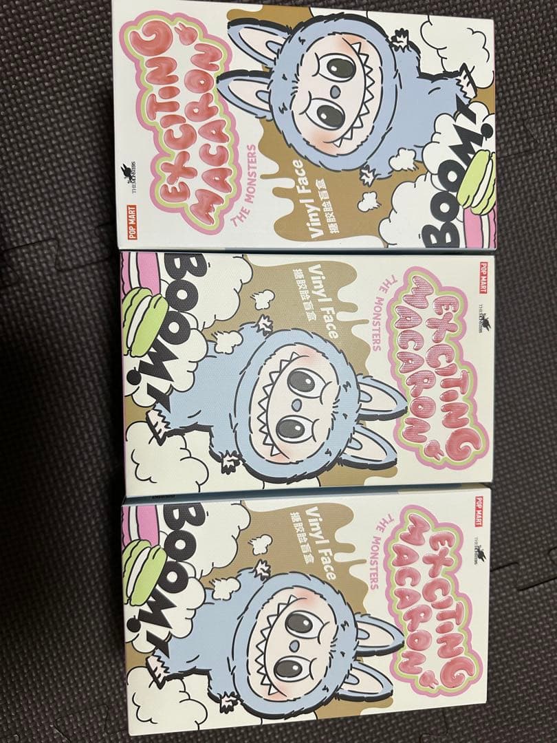 Exciting Macaron 3個セット ボムズ POP MART（ポップマート） 【正規品・即発送】 THE MONSTERS Exciting