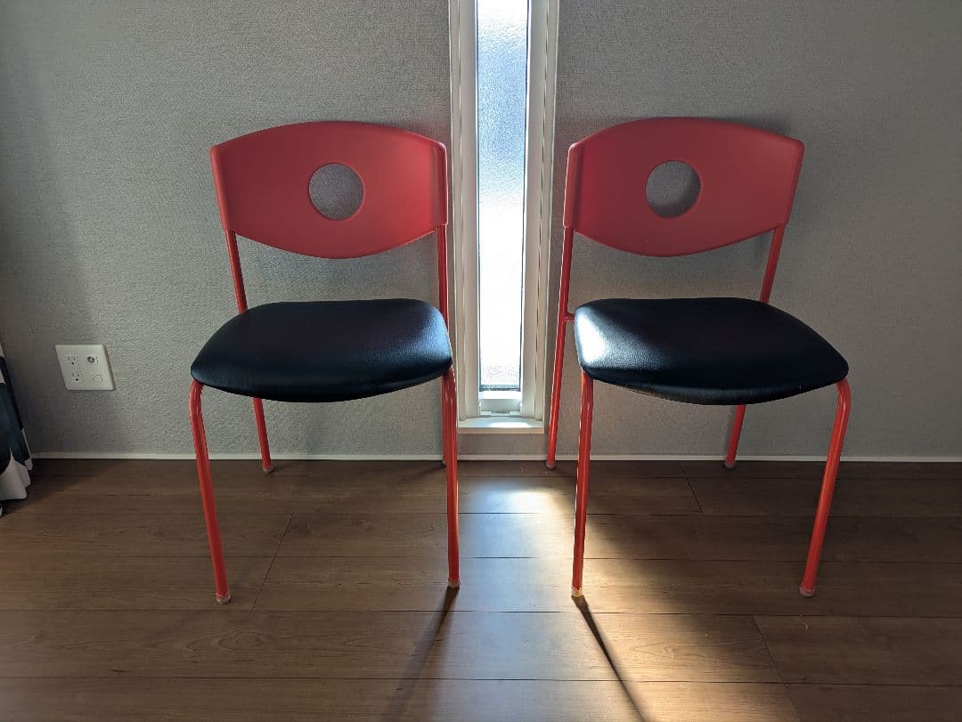 【OLD IKEA】イケア STOLJAN ストルヤン 2脚セット レッド