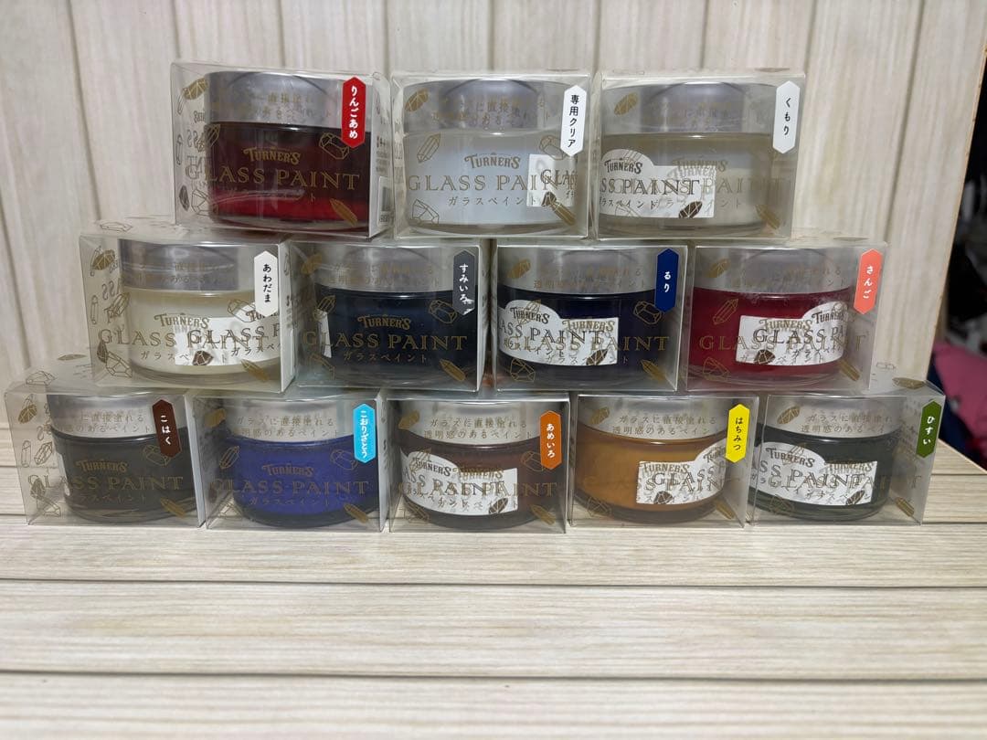Turner'sガラスペイント・ライナー・A4アクリルスタンド画材セット