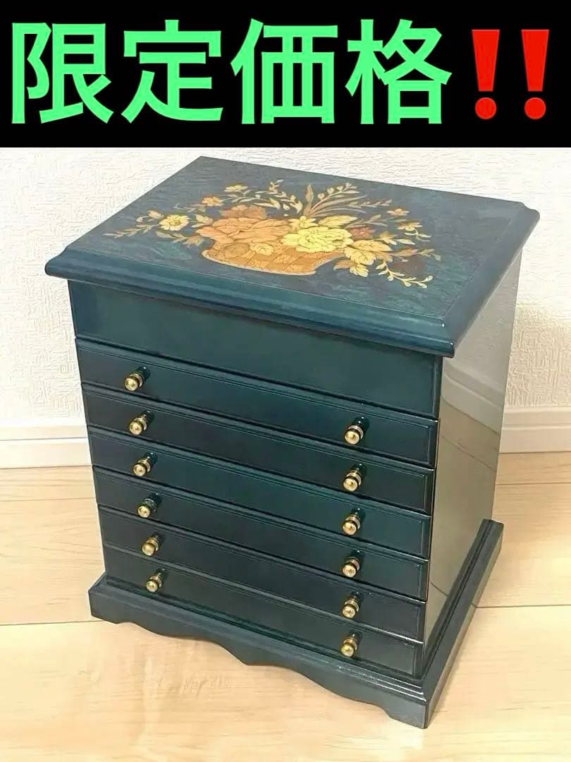 イタリア製 象嵌細工　ジュエリーボックス